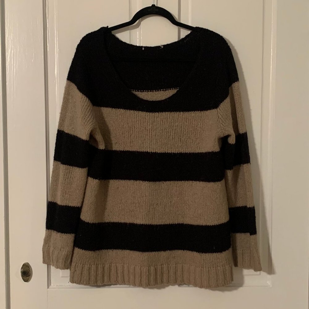 UNKNOWN | Women's Oversized Striped Sweater | L
